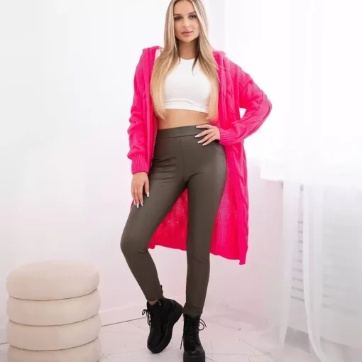 JEANS Neuleet>Kesi Zaina hupullinen neuletakki neonpinkki