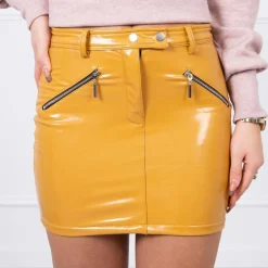 JEANS Hameet></noscript>Kesi Zippers minihame mustard