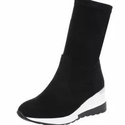 JEANS Kengät>Kiilakorkoiset nilkkurit musta