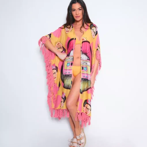 JEANS Takit | Plus!>Kitsch & Pop puuvillainen hapsukimono