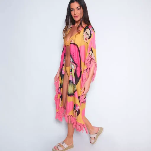 JEANS Takit | Plus!>Kitsch & Pop puuvillainen hapsukimono