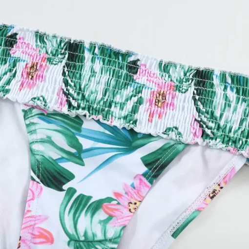 JEANS Uima-asut>Kukkakuvioinen bikinisetti valkoinen