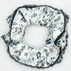 JEANS Hiustarvikkeet>Kukkakuvioinen satiinidonitsi 13 cm