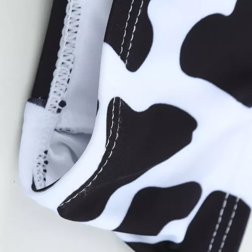 JEANS Uima-asut>Kuvioitu uimapuku musta/valkoinen