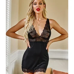 DL Collection Alusvaatteet>Lace Chemise alusasu musta