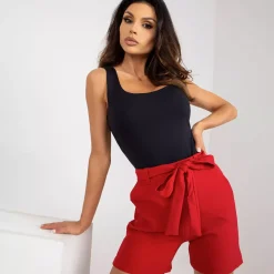 JEANS Shortsit Ja Caprit>Lakerta Bellan shortsit vyöllä punainen