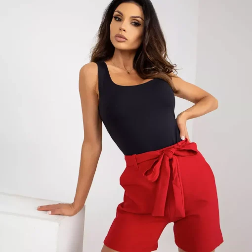 JEANS Shortsit Ja Caprit>Lakerta Bellan shortsit vyöllä punainen