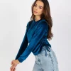 JEANS Pitkähihaiset Paidat>Lakerta Jazlyn velourpaita marine
