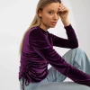 JEANS Pitkähihaiset Paidat>Lakerta Jazlyn velourpaita violetti