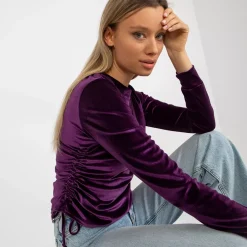 JEANS Pitkähihaiset Paidat>Lakerta Jazlyn velourpaita violetti