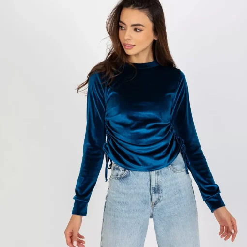 JEANS Pitkähihaiset Paidat>Lakerta Jazlyn velourpaita marine
