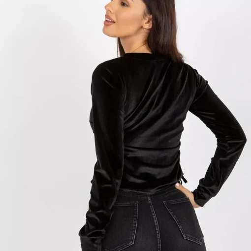 JEANS Pitkähihaiset Paidat>Lakerta Jazlyn velourpaita musta