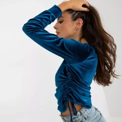 JEANS Pitkähihaiset Paidat></noscript>Lakerta Jazlyn velourpaita marine