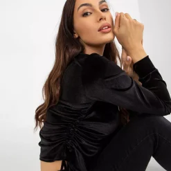 JEANS Pitkähihaiset Paidat></noscript>Lakerta Jazlyn velourpaita musta