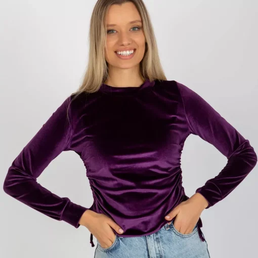 JEANS Pitkähihaiset Paidat>Lakerta Jazlyn velourpaita violetti