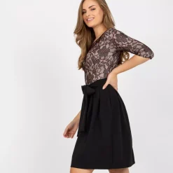 JEANS Minimekot></noscript>Lakerta Jennifer kuvioitu mekko musta