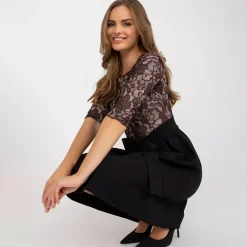 JEANS Minimekot></noscript>Lakerta Jennifer kuvioitu mekko musta
