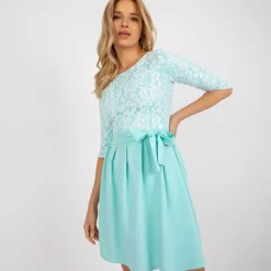 JEANS Minimekot>Lakerta Vanessa mekko vyöllä minttu