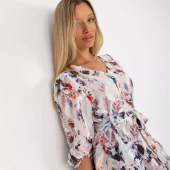 JEANS Minimekot></noscript>Lakerta Wera kuvioitu mekko valkoinen