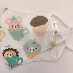 JEANS Kasvosuojat>Lasten säädettävä kasvosuoja nallet