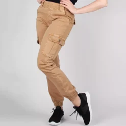 JEANS Housut>LD Style cargohousut kameli