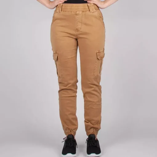 JEANS Housut>LD Style cargohousut kameli