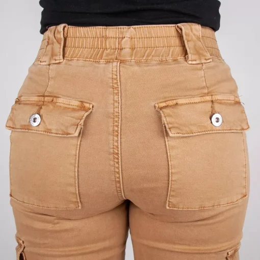 JEANS Housut>LD Style cargohousut kameli
