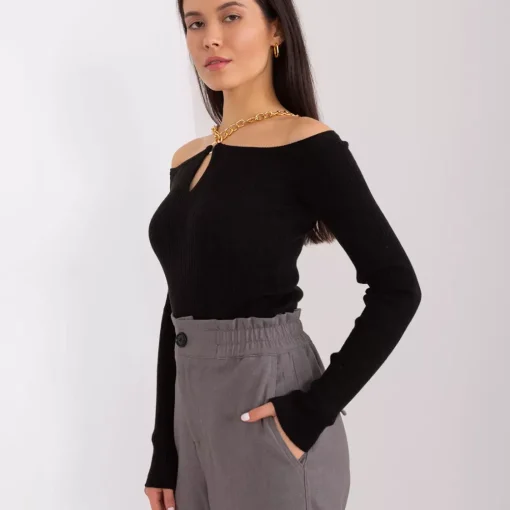 JEANS Pitkähihaiset Paidat>Lefon Keira superstretch neulospaita musta