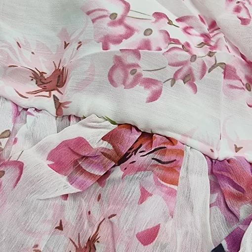 JEANS Minimekot>Lily Dianne pinkkikukkainen juhlamekko