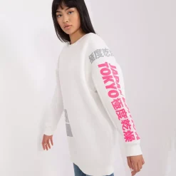 JEANS Pitkähihaiset Paidat></noscript>Lily Rose Tokyo collegepaita valkoinen