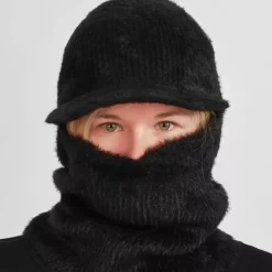 JEANS Talvipäähineet>Lipallinen balaclava pipo musta