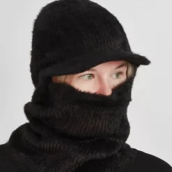 JEANS Talvipäähineet>Lipallinen balaclava pipo musta