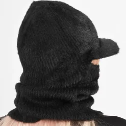 JEANS Talvipäähineet></noscript>Lipallinen balaclava pipo musta