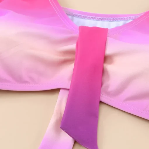 JEANS Uima-asut>Liukuvärjätty bikinisetti pinkki