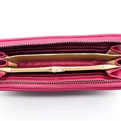 JEANS Laukut Ja Lompakot></noscript>Lompakko suurilla niiteillä fuksia