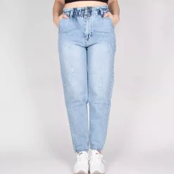 JEANS Farkut></noscript>Lose Andreina Mom farkut vaaleansininen