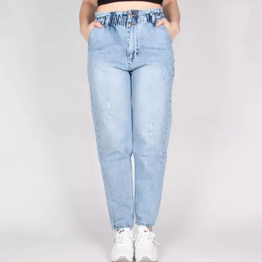 JEANS Farkut>Lose Andreina Mom farkut vaaleansininen