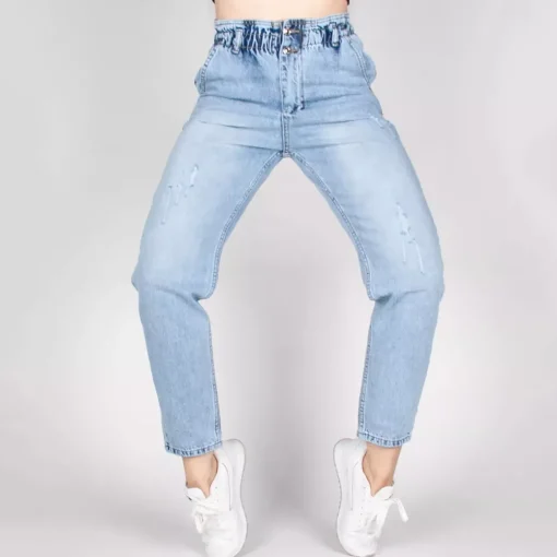 JEANS Farkut>Lose Andreina Mom farkut vaaleansininen