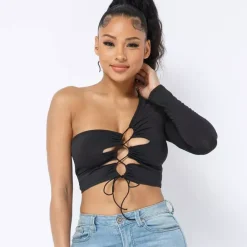 JEANS Pitkähihaiset Paidat>Love J Evie paita musta