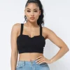 JEANS Lyhythihaiset Paidat Ja Topit>Love J Jada trikootoppi musta