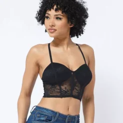 JEANS Lyhythihaiset Paidat Ja Topit | Alusvaatteet>Love J Qiana bralette musta