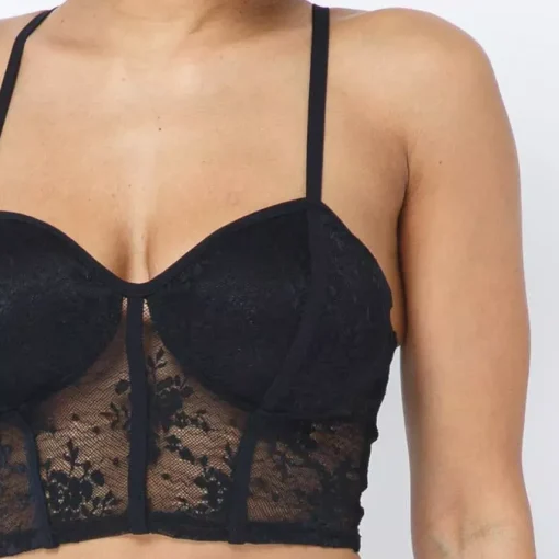 JEANS Lyhythihaiset Paidat Ja Topit | Alusvaatteet>Love J Qiana bralette musta