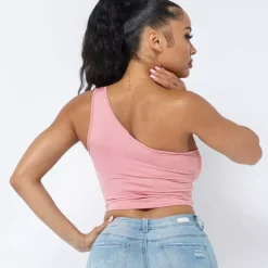 JEANS Lyhythihaiset Paidat Ja Topit></noscript>Love J Reea toppi tumma roosa