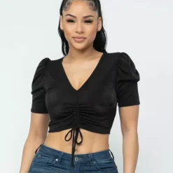 JEANS Lyhythihaiset Paidat Ja Topit>Love J Senja paita musta