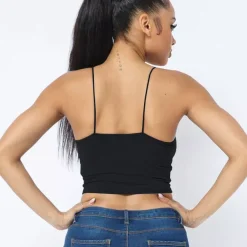 JEANS Lyhythihaiset Paidat Ja Topit>Love J Wera trikootoppi musta