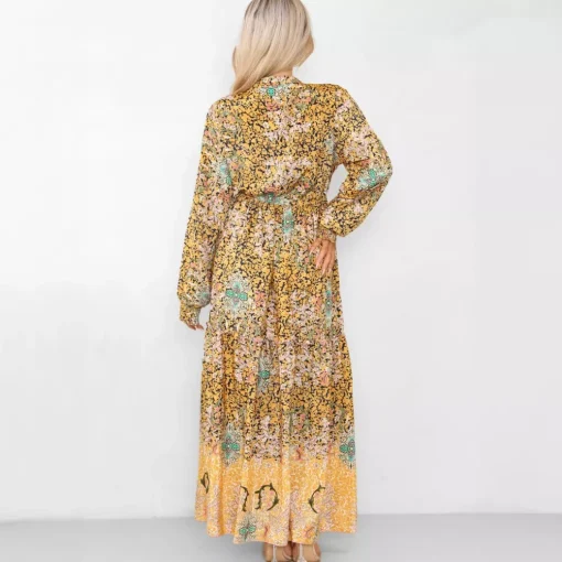 JEANS Maksimekot>Malkaa Bohemia maksimekko mustard