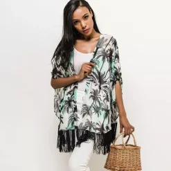 JEANS Takit | Plus!>Mar&Co Azora kuvioitu sifonkijakku minttu