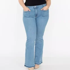 JEANS Farkut | Plus!>Marivy Flare stretchfarkut vaaleansininen