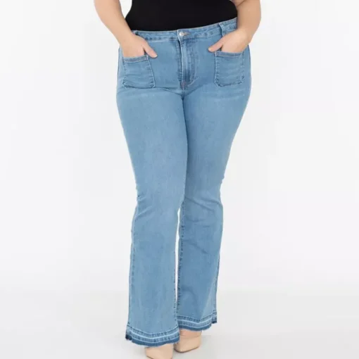 JEANS Farkut | Plus!>Marivy Flare stretchfarkut vaaleansininen
