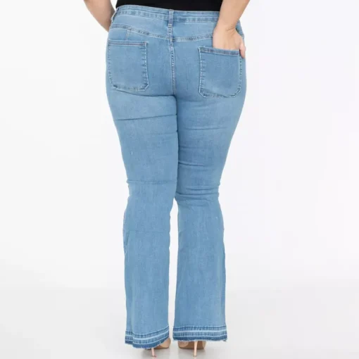 JEANS Farkut | Plus!>Marivy Flare stretchfarkut vaaleansininen